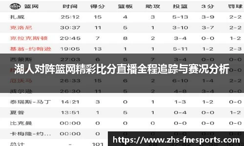 湖人对阵篮网精彩比分直播全程追踪与赛况分析
